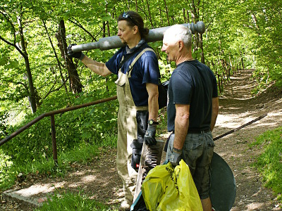 2024 - Aufräumungsarbeiten an der Ottilienkapelle, dem Ottilienstein
              und der Zustiegswege