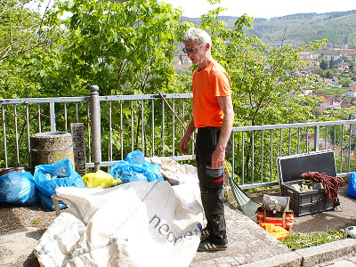 2024 - Aufräumungsarbeiten an der Ottilienkapelle, dem Ottilienstein
              und der Zustiegswege